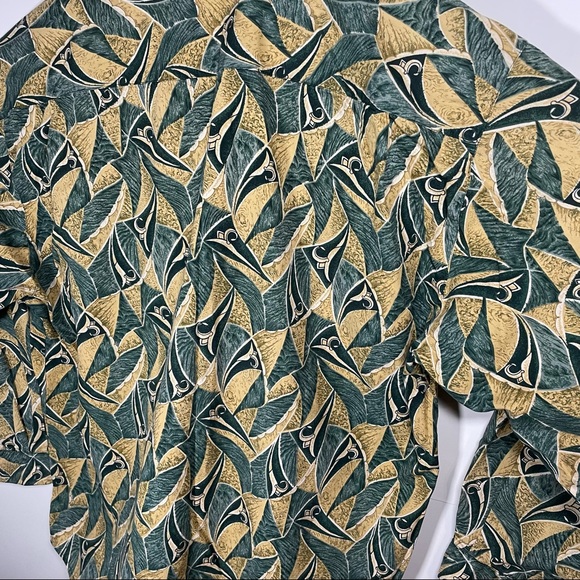 Vintage Guess By Georges Marciano Bright Abstract Button Down Shirt - Picture 11 of 11